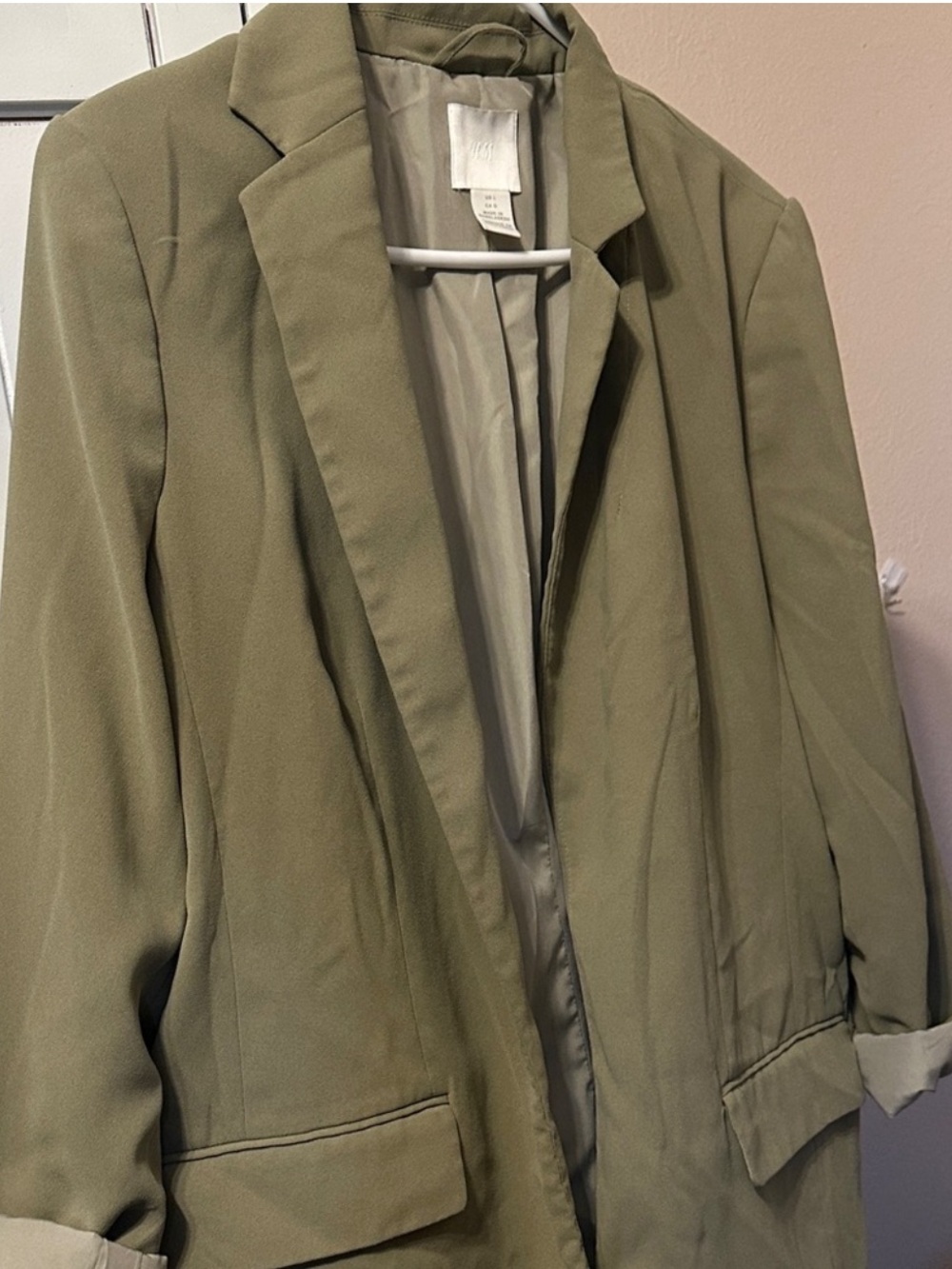 H&M Olive Green Relaxed Blazer